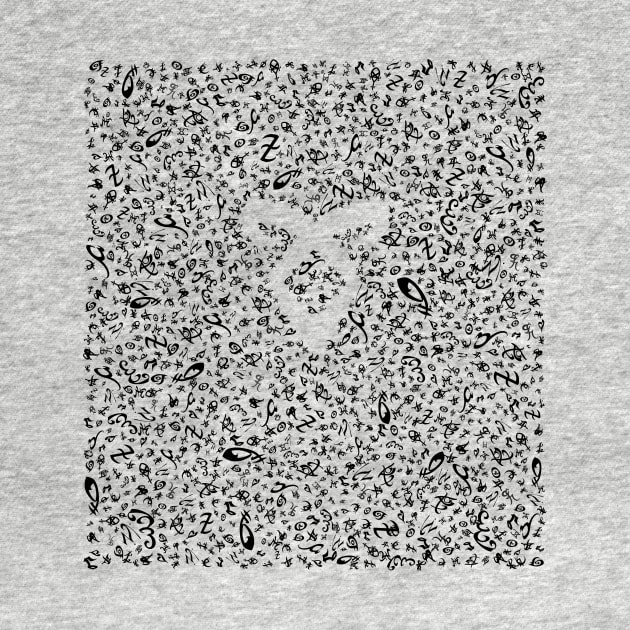 Shadowhunters rune / The mortal instruments - pattern / texture with vanishing angelic power rune (black) - Clary, Alec, Jace, Izzy, Magnus by Vane22april